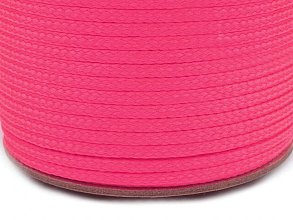Lano polyester, šnúra 2 mm, tmavoružová, galantéria, metla