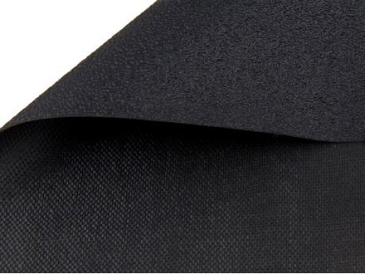 Protiskluzová textilie polyesterová s PVC zátěrem 0,77mm, černá
