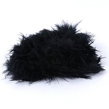 Boa, labutěnka marabu peří, černá - délka 2 m, šířka 3 cm