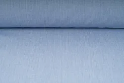 Kepr polyester + bavlna, letní montérkovina, pevná textilie, světle modrá s jemnou kostičk