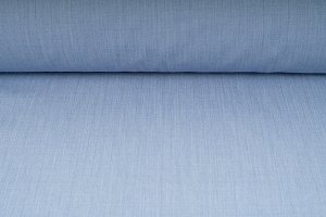 Kepr polyester + bavlna, letní montérkovina, pevná textilie, světle modrá s jemnou kostičk
