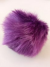 Bambuľka - tmavo fialová - 8 cm