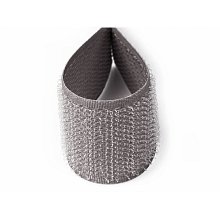 Suchý zip 20mm šedý, metráž, háčky