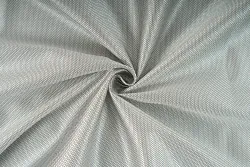 Látka, metráž, 100% polyester, stříbrná - lesk 