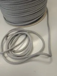 Šnúra na oblečenie, polyesterové lano 4 mm, holubia sivá, metla