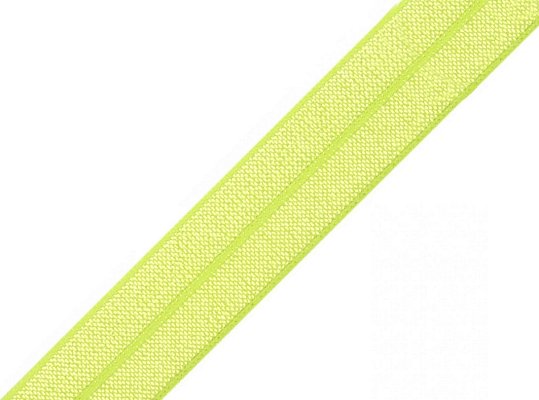 Lemovací guma, pruženka, žlutá neon 20mm, metráž