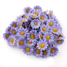 Kvet margaréta fialová, textilná dekorácia, kvetina 2,8 cm