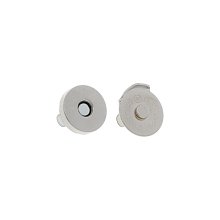 Magnetické zapínání do kabelek a batohů, propichovací, 18mm průměr, nikl
