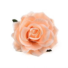 Marhuľová ruža 9 cm, textilná dekorácia, kvetina