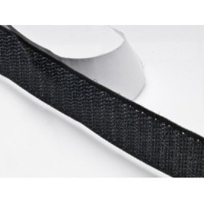 Suchý zips 38mm čierny, metráž, háčiky