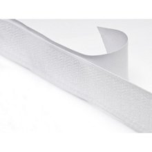Suchý zip samolepící 30mm bílý, metráž, háčky