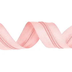 Zip spirálový, nekonečný pás 3mm, světle růžový, metráž