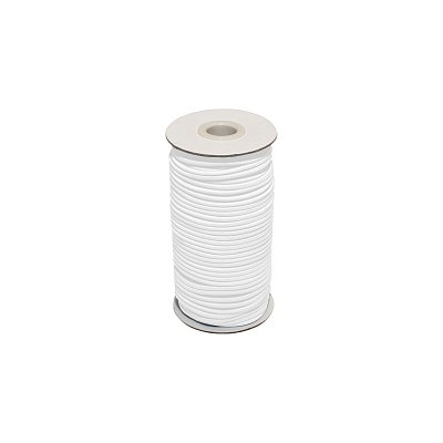Guma, guma guľatá klobučnícka biela 10mm, metráž
