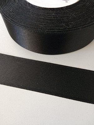 Atlasová stuha šírka 5mm, čierna