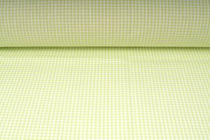 Plátno bavlněné, kanafas, jarní zelená kostka 2 x 2mm, metráž