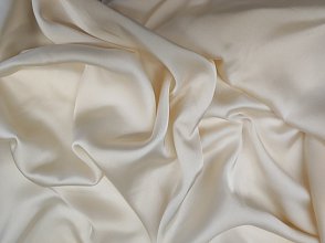 Šífon,chifon, smetanová barva, látka, metráž šíře 150 cm