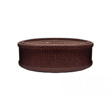 Bavlnený pásik 30mm/3mm hnedý, galantéria, brokát