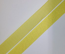 Suchý zip 20 mm světle žlutý, metráž, komplet