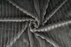 Strips minky fleece, proužek - šedá, metráž, látka 