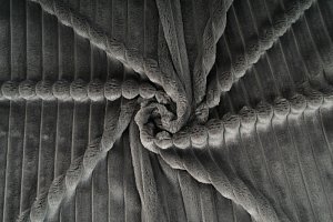 Strips minky fleece, proužek - šedá, metráž, látka 