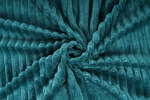 Strips minky fleece, proužek - tyrkysová, metráž, látka 