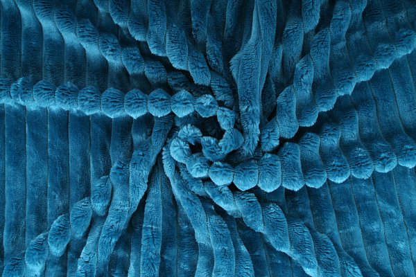 Strips minky fleece, proužek - modrá, metráž, látka 