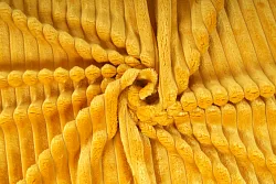 Strips minky fleece, proužek - žlutá, metráž, látka 