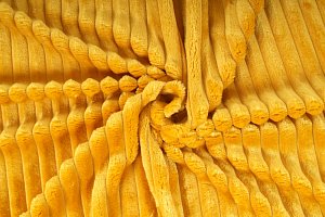 Pruhy minky fleece, pruh - žltá, metráž, látka