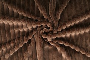 Strips minky fleece, proužek - hnědá, metráž, látka 