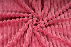 Strips minky fleece, proužek - růžová, metráž, látka 