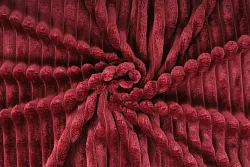 Strips minky fleece, proužek - vínová, metráž, látka 