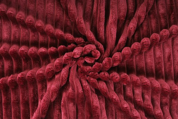 Strips minky fleece, proužek - vínová, metráž, látka 