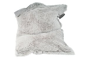 Dětský sedací pytel SOFT 100 x 80 cm stříbrný