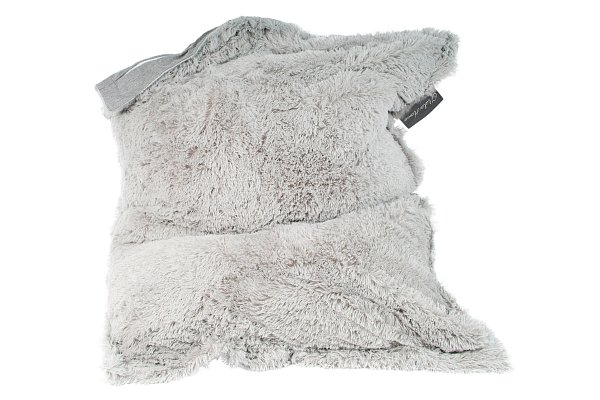 Dětský sedací pytel SOFT 100 x 80 cm stříbrný