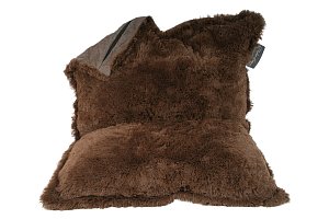 Dětský sedací pytel SOFT 100 x 80 cm tmavě hnědý