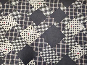 Plátno bavlněné, patchwork pejci - šedá, metráž, látky