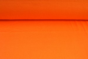Pletený jednolícny úplet, tričko, oranžová farba, látka, metráž - šírka 2 x 70 cm - TUNEL