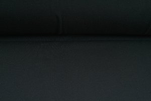 Pletený jednolícny úplet, tričko, čierna farba, látka, metráž - šírka 2 x 60 cm - TUNEL