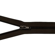 Zip spirálový, dělitelný, 5mm, délka 80 cm, hnědý