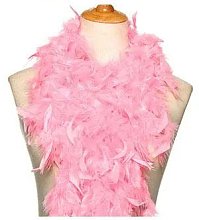 Boa z morčacieho peria, svetloružové - II. KVALITA