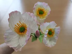 Maky, textilná dekorácia, čajový kvet 60cm