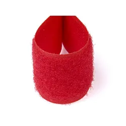 Suchý zip 30mm červený, metráž, smyčky