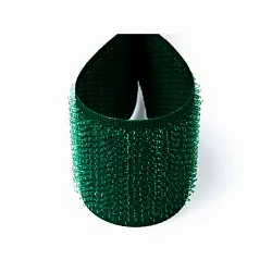 Suchý zip 30mm tmavě zelený, metráž, háčky
