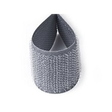 Suchý zip 20mm šedý, metráž, háčky
