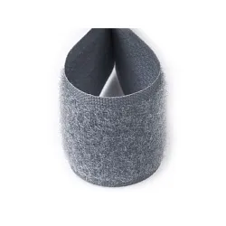 Suchý zip 20mm šedý, metráž, smyčky