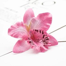 Orchidea kvet, textilná dekorácia, ružový kvet