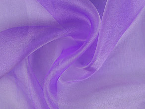 Organza fialová s leskem, látka, metráž šíře 150 cm