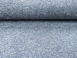 Softshell modrý melír, metráž, látka funkční materiál