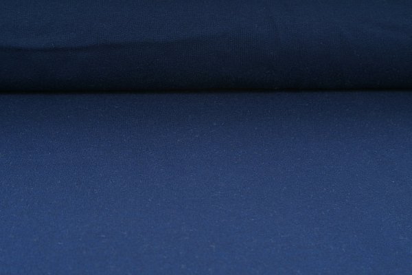 Teplákovina, počesaný elastický úplet, modrá navy blue, látky, metráž