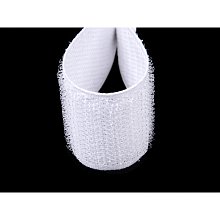 Suchý zip 50 mm bílý, háčky